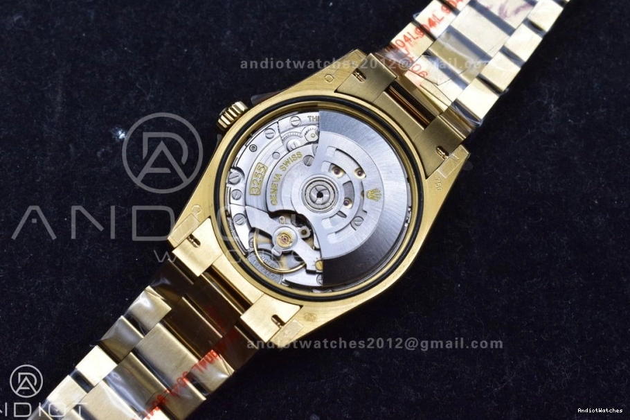 Steel President 904L Durable V5 (Gain QF Edition vr3255 Weight) DayDate 699 on 36 Roman Bracelet Best Silver Dial with YG Markers 0207